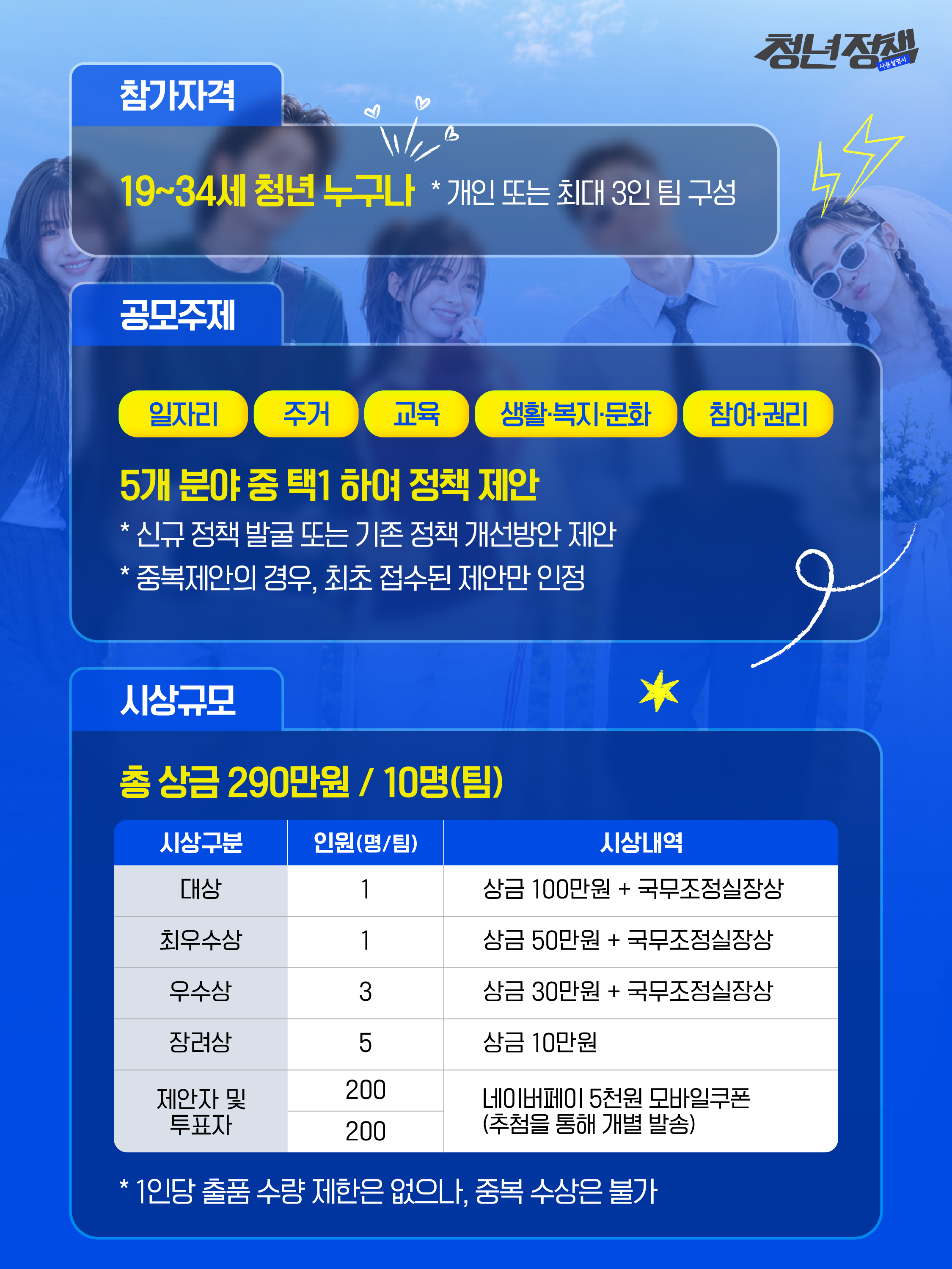 「2026 청년정책 공모전」 개최 안내